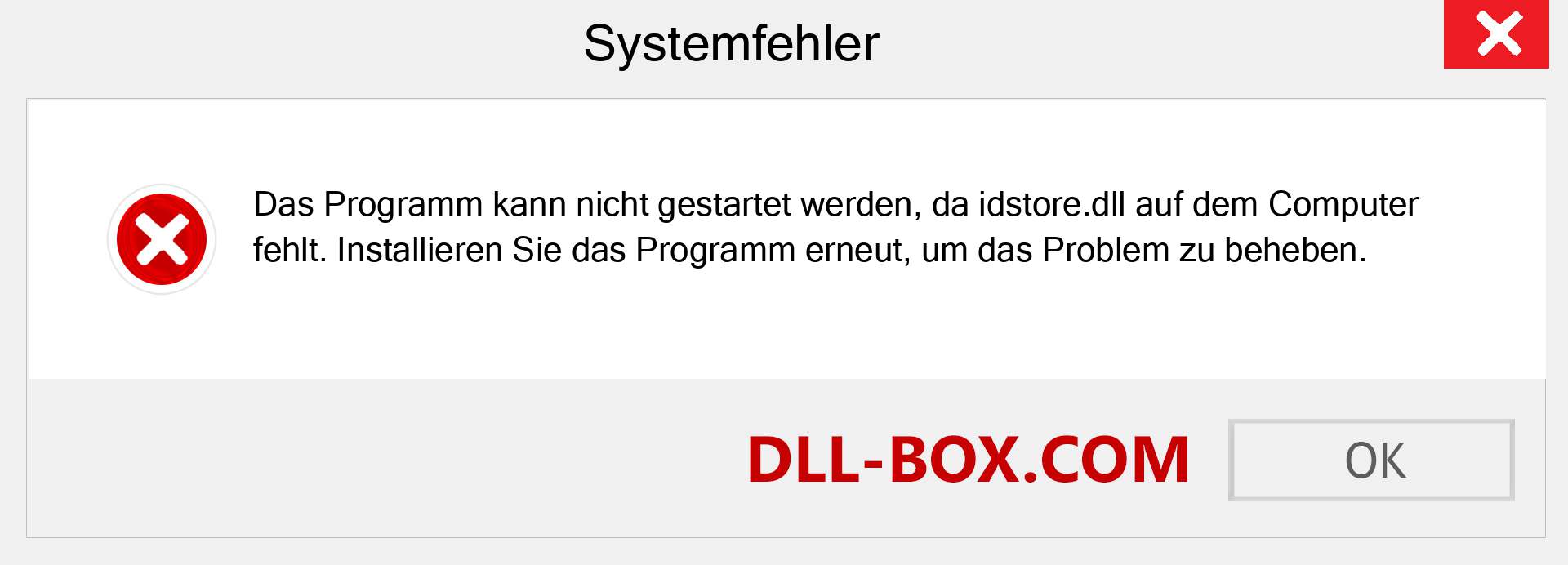 idstore.dll-Datei fehlt?. Download für Windows 7, 8, 10 - Fix idstore dll Missing Error unter Windows, Fotos, Bildern