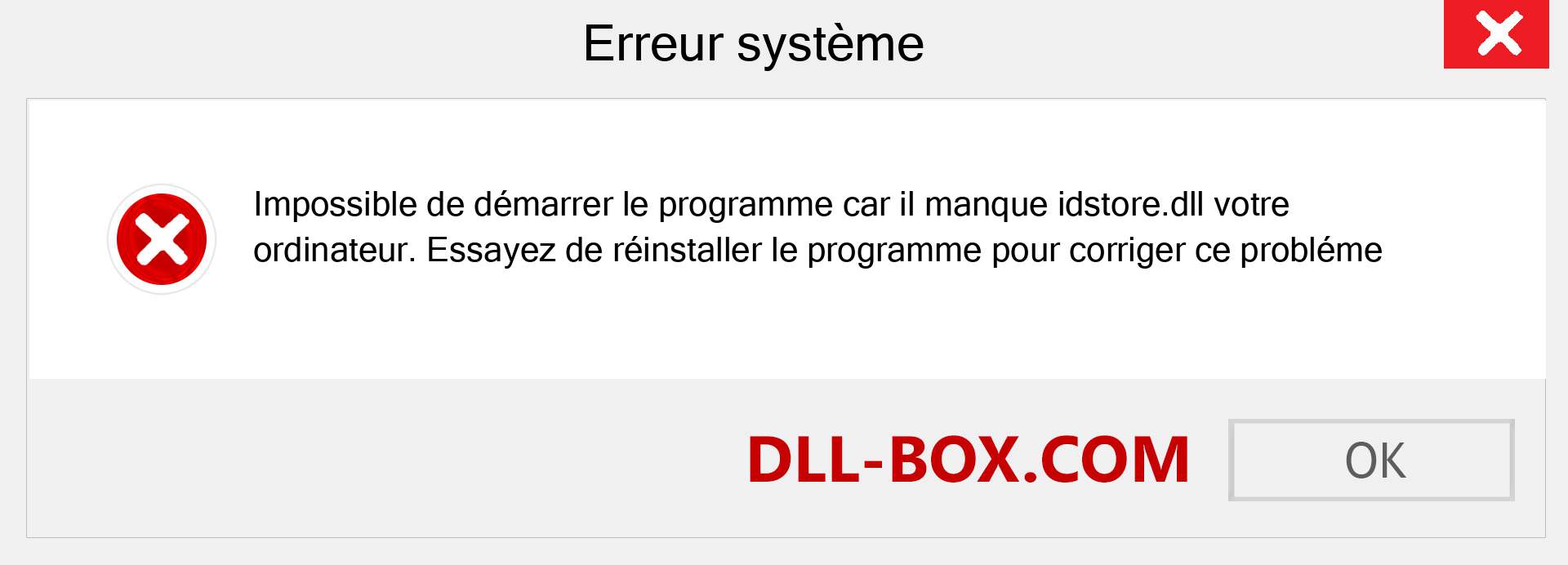 Le fichier idstore.dll est manquant ?. Télécharger pour Windows 7, 8, 10 - Correction de l'erreur manquante idstore dll sur Windows, photos, images